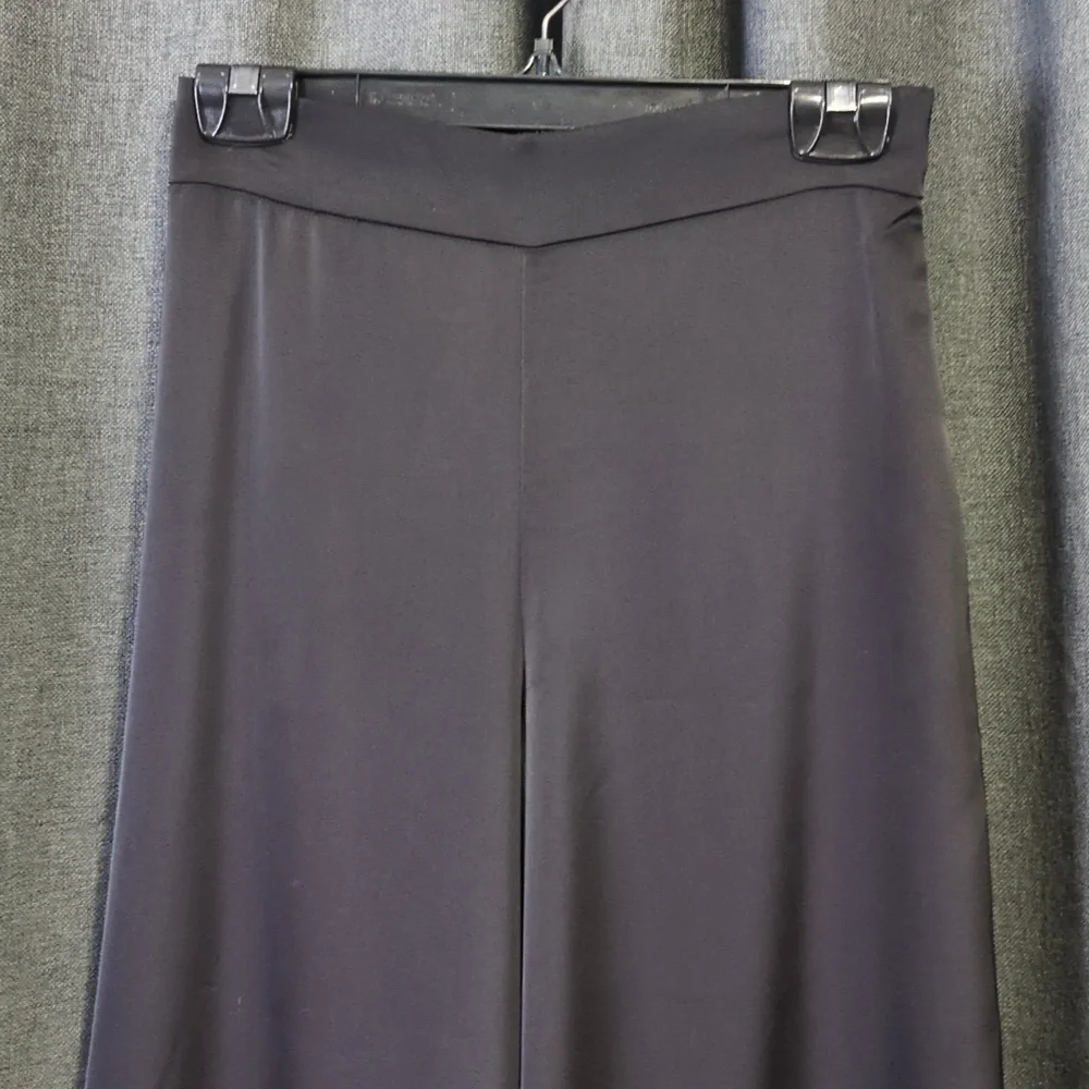 RACHEL Rachel Roy Black Pull On Wide Leg Satin Pants XS NWOT - Picture 3 of 6